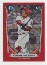 SETH MEJIAS-BREAN 2014 BOWMAN 1st REFRACTOR RED #BCP104 CINCINNATI REDS 21/25