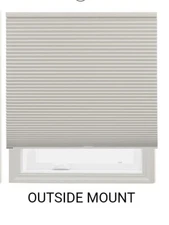 San Clemente Blinds Cordless Honeycomb Window Shade Bright White 20 7/8"x45 7/8"