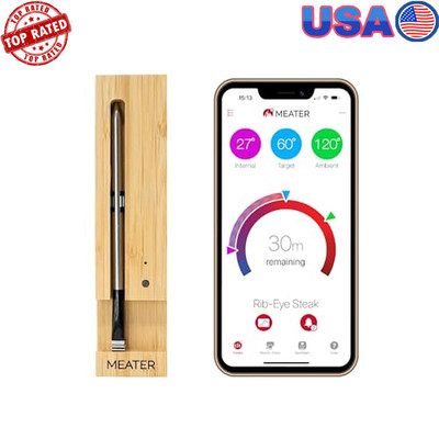 Wireless Smart Meat Thermometer BBQ Grill Oven Rotisserie Bluetooth WiFi 33ft US