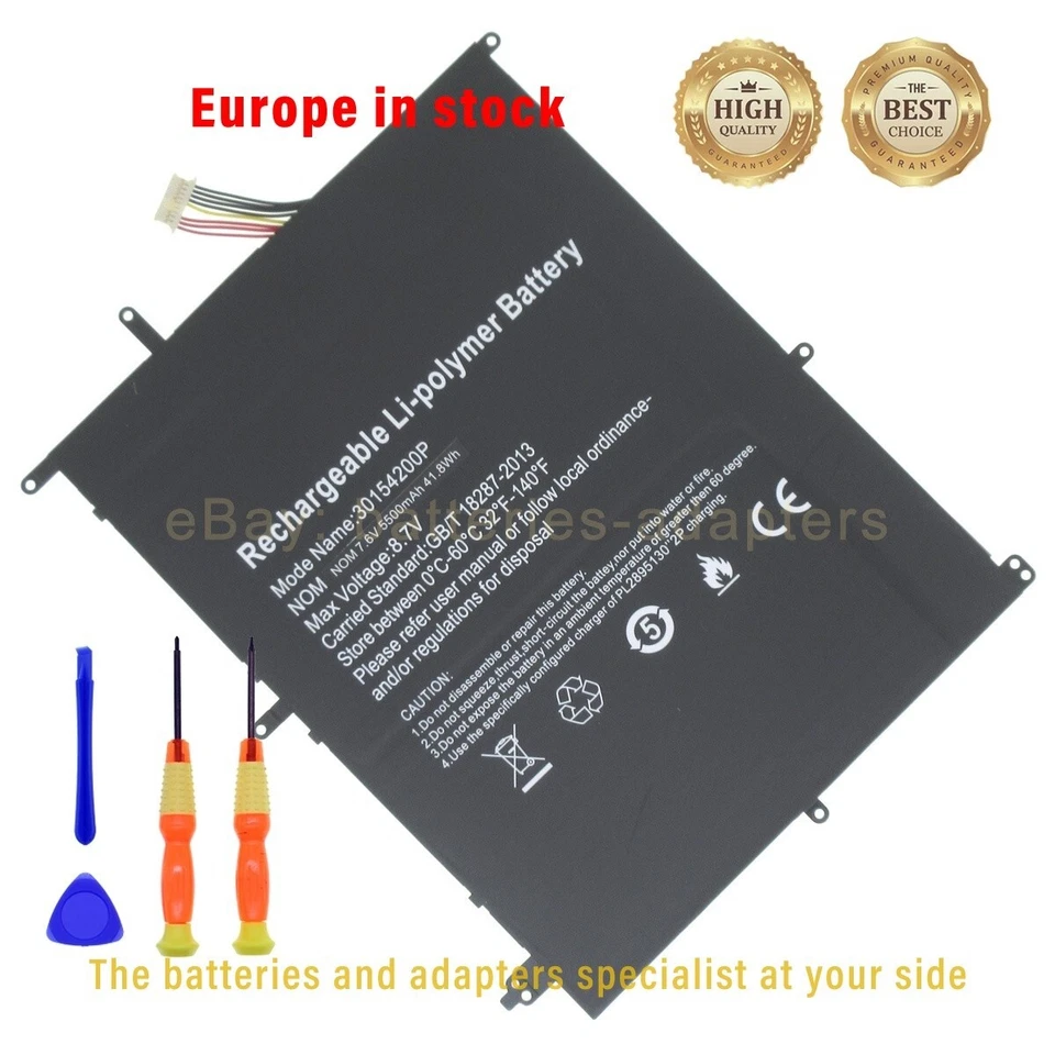 Новый аккумулятор A146 HW-37154200 для Trekstor PrimeBook P14 7,6 В 5500 мАч - Изображение 2 из 4