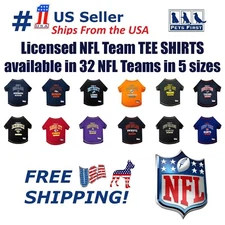 Pets First NFL Premium Tee Shirt for Dogs & Cats Cute & Sporty Dog Tee Shirt