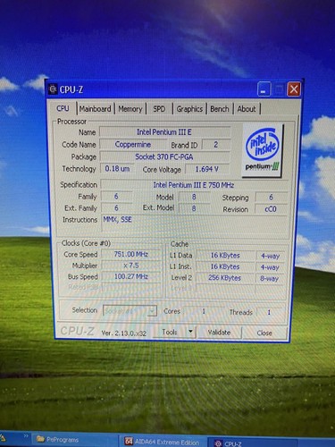 Acorp 693A Socket 370 AGP Retro Płyta główna + Pentium III 750MHz + 128MB RAM + Radeon - Zdjęcie 21 z 23
