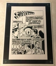 SUPERMAN #152 ACETATE comic ART title half splash TV TRAP 1962 FORTRESS SOLITUDE