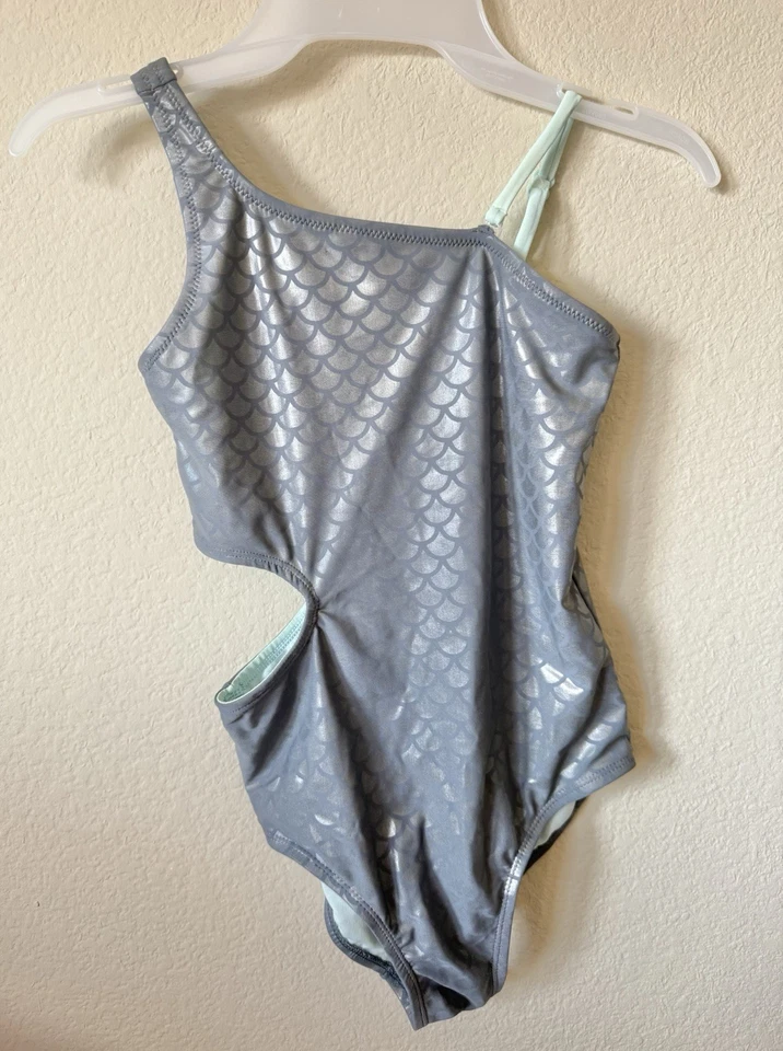 Lote de 2 Traje de Baño de Una Pieza con Logo de Sirena de la Justicia Correas Ajustables Talla 10 Foto 4 de 4