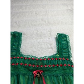 90s Y2K Victoria's Secret Sexy Little Things Green Lace Babydoll Ligerie Set S