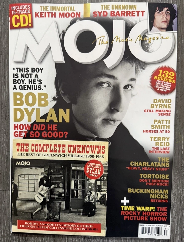 MOJO MAGAZINE - NOVEMBER 2025 - BOB DYLAN - CD - BRAND NEW