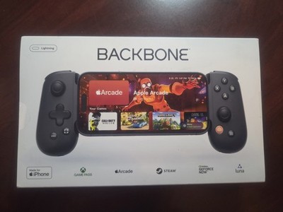 Backbone One Mobile Controller Black Lightning for iPhone Apple Arcade/Game Pass