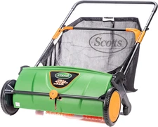 LAWN LEAF SWEEPER 26-Inch Hand Manual Push Walk Behind Lightweight Sweeper 