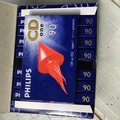 10 x  Philips  Casette CD One 90 neu MC FERRO Position OVP  noch versiegelt  NOS