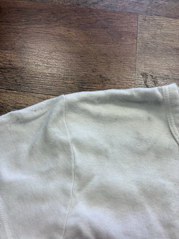 Vintage Graphic Baby Tee White T-Shirt Medium Y2K 00s Grunge Skater Streetwear - Image 4 of 4