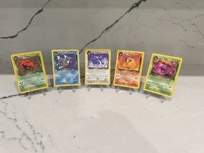 Vintage 1999 Pokemon Team Rocket Lot Dark Vileplume Holo & 1st Ed Dark Muk