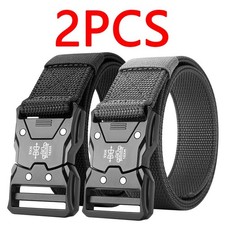 2PC Tactical Belt Quick Release Adjustable Waist Belt Outdoor Unisex UK