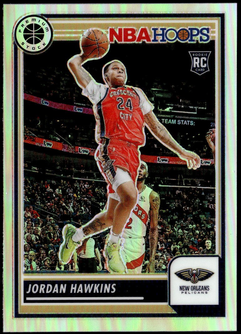 2023-24 Hoops Premium Stock #125 Jordan Hawkins Silver Prizm Rookie E1