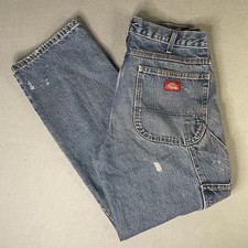 Dickies Men's Vintage Carpenter Jeans, Medium Wash Denim, Size men s 32x30