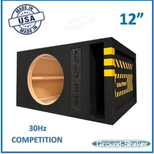 12" Single Competition Ported / Vented Sub Box Subwoofer Enclosure 12" Car Audio