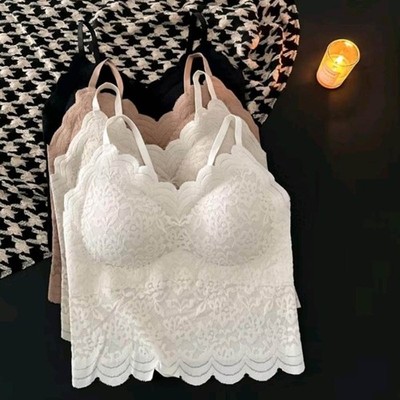 Damen Casual Elegance Träger Spitzen BH mit weichem Stoff stilvolle Optik Auswa