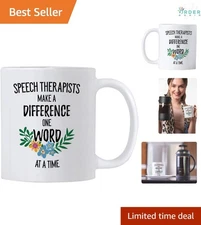 Speech Pathology Gifts Mug Ceramic 11OZ White Therapist Language Therapy