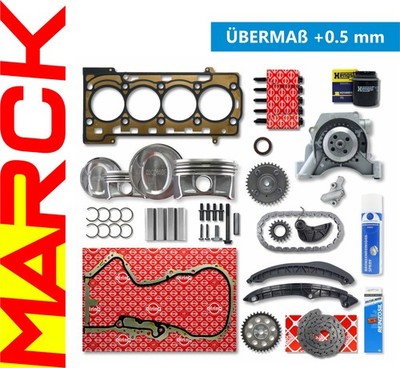 Seat Skoda VW 1.4 TSI CTKA CNUB Reparatursatz Kolben Übermaß +0.5 mm 03C107065BF