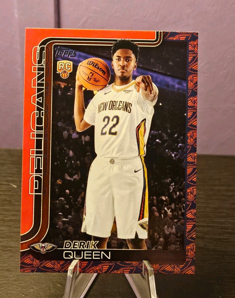 2025-26 Topps Basketball Derik Queen RC TEAM COLOR BORDER SP Pelicans #213