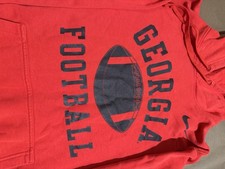 Nike Georgia Bulldogs Football Hoodie Mens Large Red NCAA UGA Hooded Sweatshirt