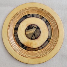 MidCentury Scandinavian ART Signed Saarinen Keuruu FINLAND BIRCH WOOD PLATE Tray