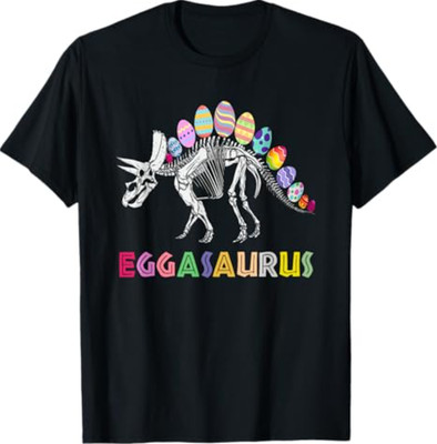 Eggasaurus Easter Stegosaurus Dinosaur Eggs Hunt T-Shirt