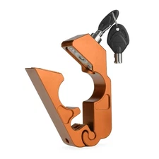 Motorcycle Lock Heavy-Duty Motorcycle Grips Lock Anti Theft Throttle Lock Alloy