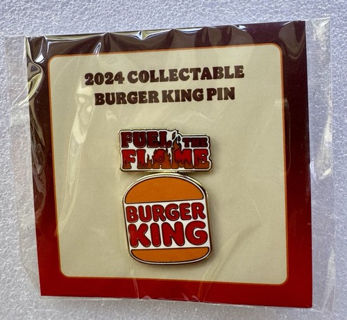 New 2024 Burger King BK Advertising Collectible Pin Set - Fuel The Flame