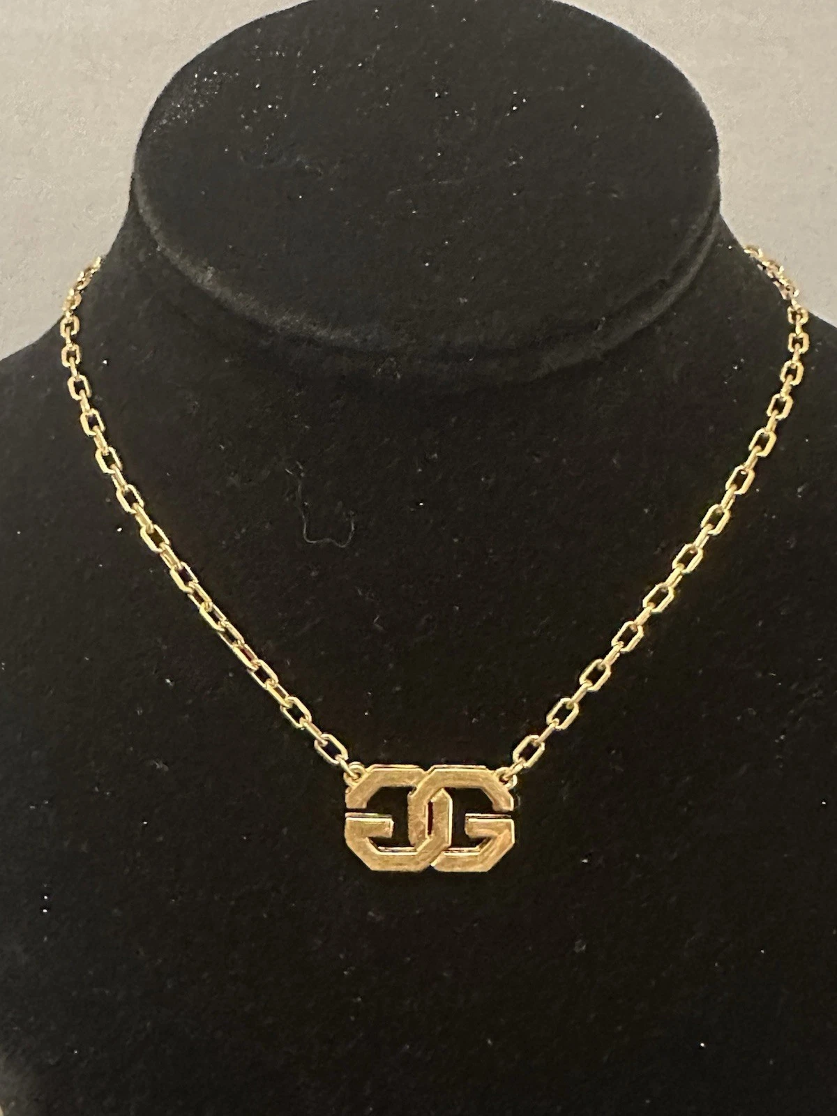 Collana girocollo Givenchy GG vintage anni 70 datata 1976