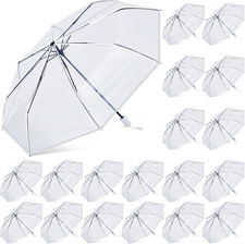 18 Clear Folding Umbrellas for Weddings, Parties  Events - Perfect for Any Occa