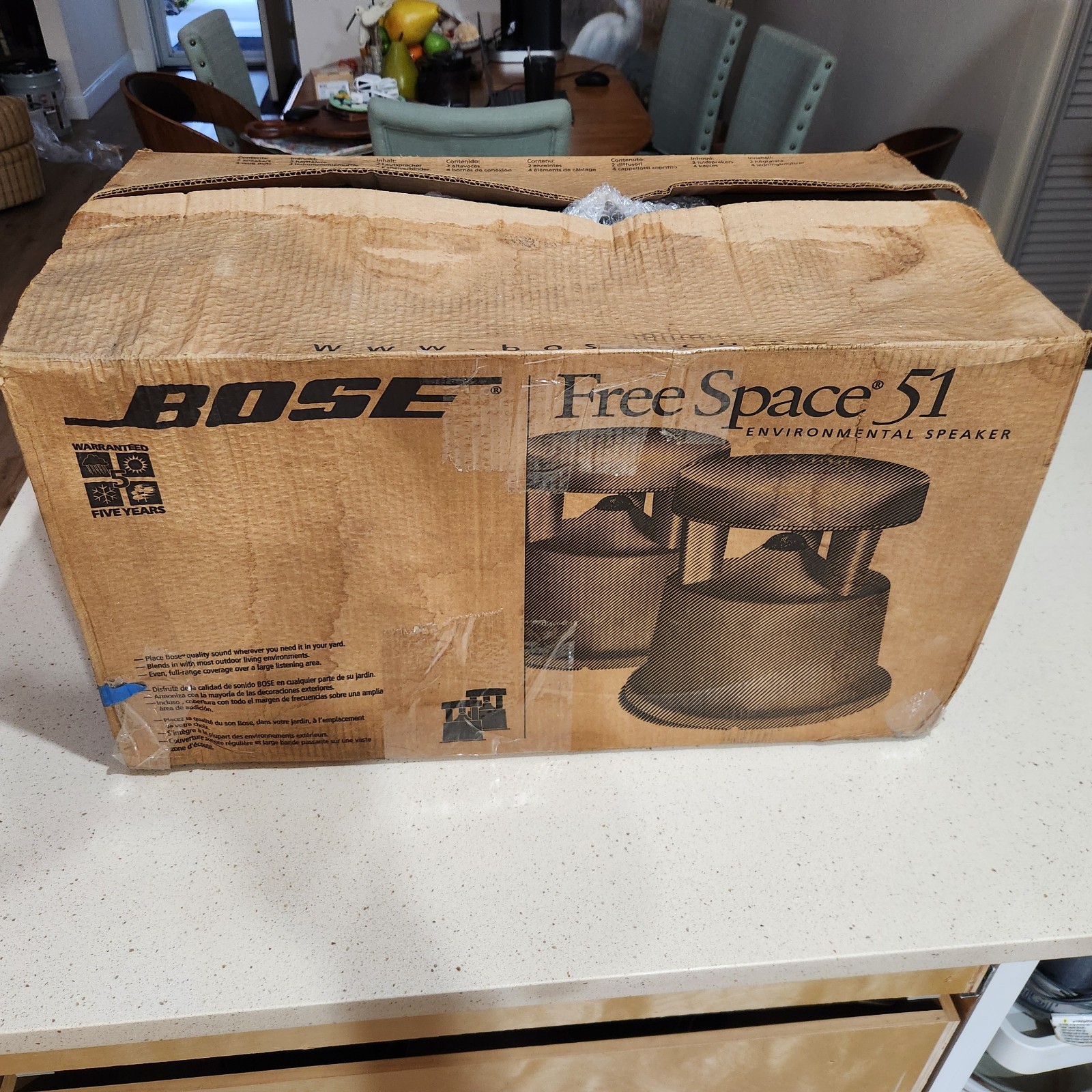 Pair Bose Free Space 51 Outdoor Speakers Green. Brand NEW