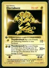 1999 Pokemon Base Set Electabuzz 20/102 1st Edition Shadowless Rare NM