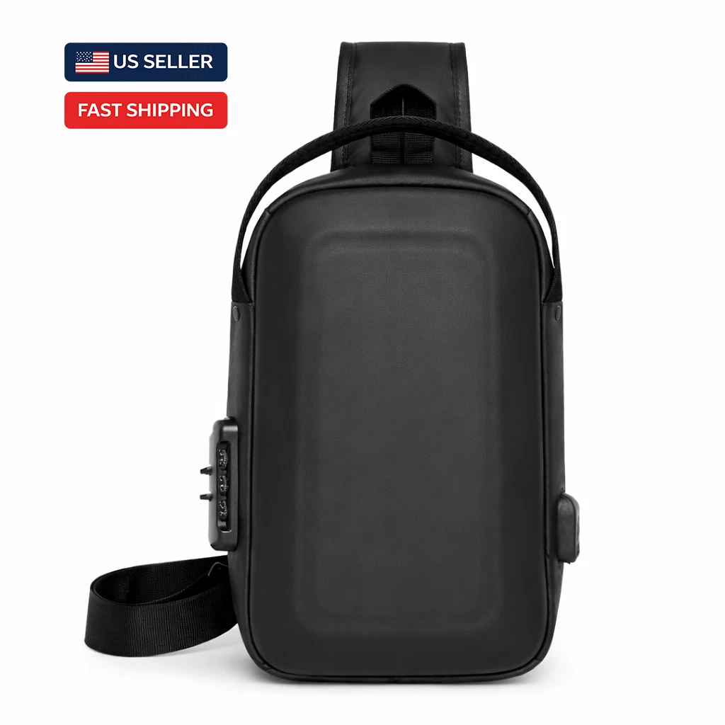 Premium Anti-Theft Sling Backpack with USB Charging Port – Waterproof Oxford –
Opens in a new window