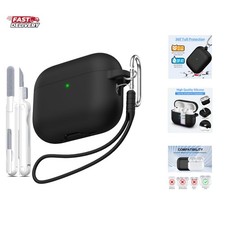 for AirPods Pro 3 Case 2025, Military Grade Soft Silicone Shock-Absorbing for...