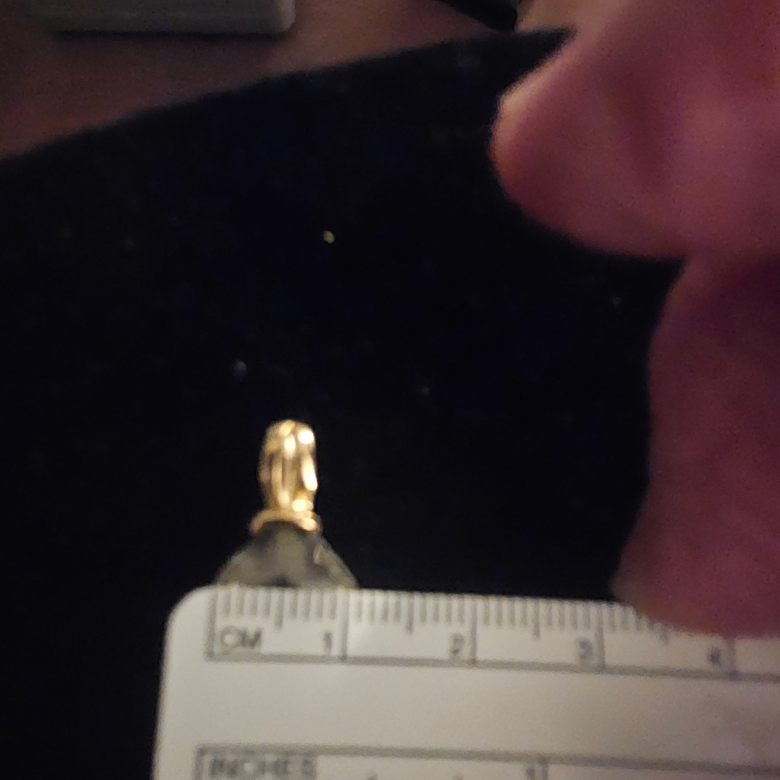 14K Solid Gold LightGreen Square Checkerboard Fac… - image 6