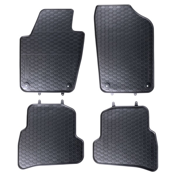 GummifußMatten Set FüR Skoda Fabia 3 Ab 2014- Gummimatten FußMatten Automatten-image