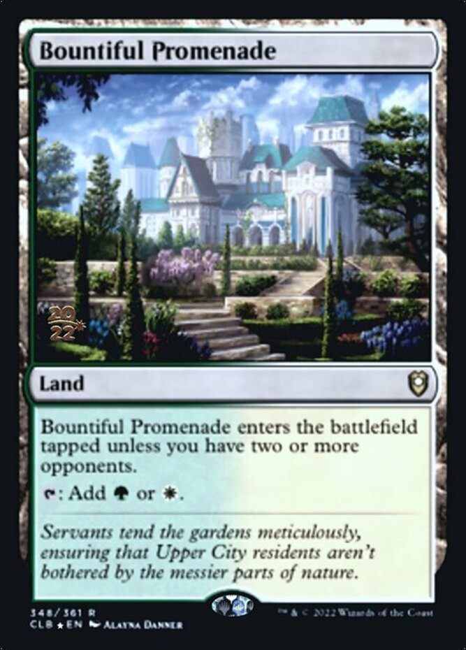 Near Mint, English - 1 x MTG Bountiful Promenade - Prerelease Foil Promotional