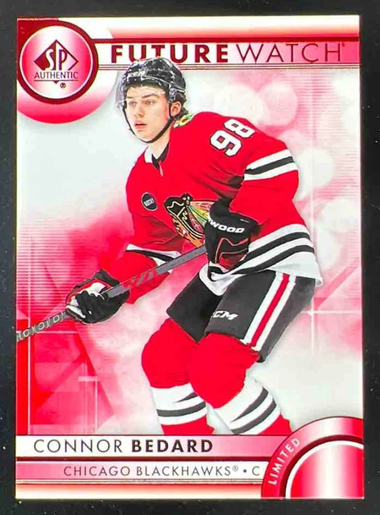 2023-24 SP Authentic Limited Red #110 Connor Bedard RC Future Watch