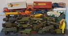 ORIGINAL VINTAGE DIECAST TOY JOB LOT LESNEY MATCHBOX MILITARY VEHICLE TRUCKS etc