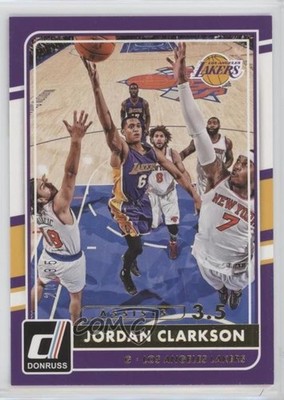2015-16 Panini Donruss Assists 20/35 Jordan Clarkson #72 4v2