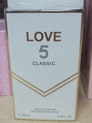 Love 5 Classic Eau de Parfum Spray 3.4 fl oz Regular Size Fragrance