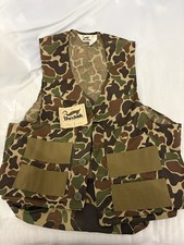 Vintage Duxbak Vest Men XL Camo Made in USA Waterproof Hunting