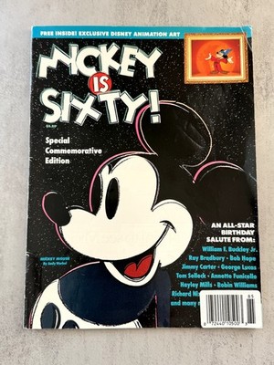 Mickey is Sixty! 1988 Disney Commemorative Magazine + Wayne Thiebaud 