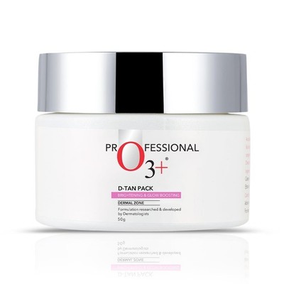 O3+ D-TAN Face Pack 50g Tan Removal & Glowing Skin with Lactic Acid + Pea Extrac