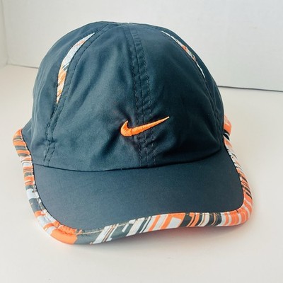 Nike Just Do It Dri-fit Toddler Strap Back Hat Cap Gray Orange