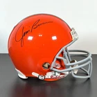 JIM BROWN Signed Cleveland Browns Full-Size Authentic Throwback Helmet Steiner