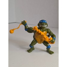1990 Playmates TMNT Wacky Action Sword Slicin' Leonardo action figure as is