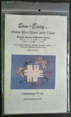 Genuine Bow Easy (tm) Mini Bow Maker Template Make 7 Different Sizes of Bows