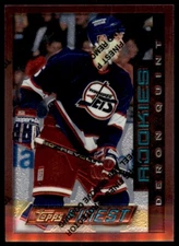 1996-97 FINEST WITH COATING DERON QUINT WINNIPEG JETS #101