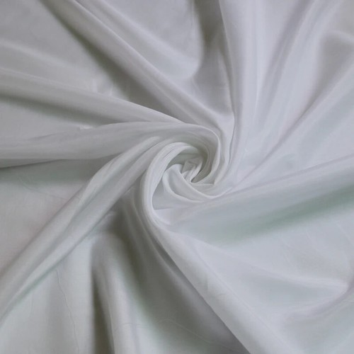 Natural White Silk Cotton Fabric 55''Wide Ivory White Silk Scarf Lining Material - Picture 5 of 10